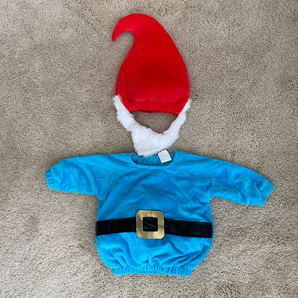 Gnome Halloween Costume Baby 0-6mo
